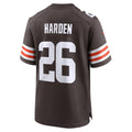 Davalo C.Browns #26 Myles Harden Brown Team Game Jersey