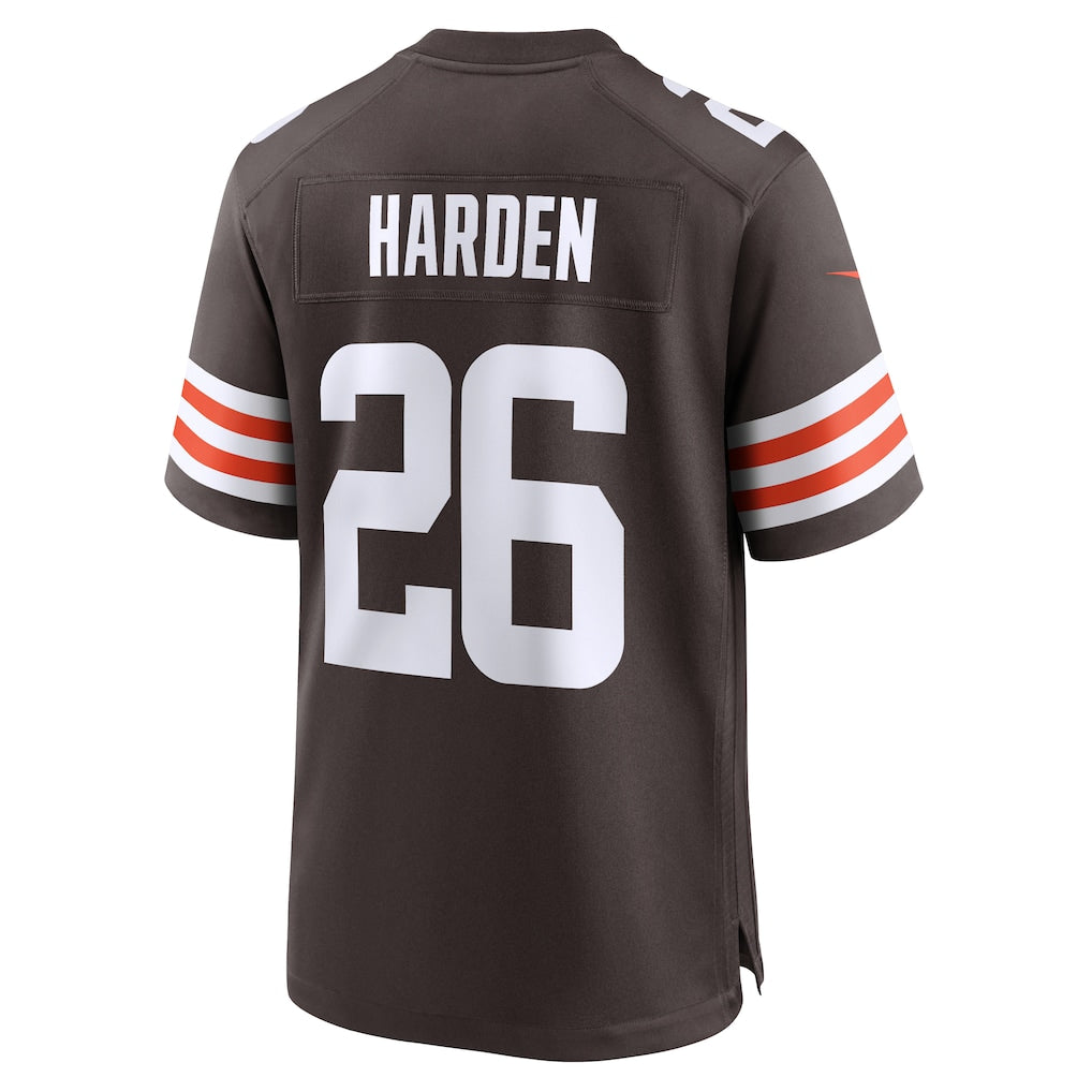 Davalo C.Browns #26 Myles Harden Brown Team Game Jersey