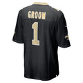 Davalo NO.Saints #1 Groom Black Game Jersey