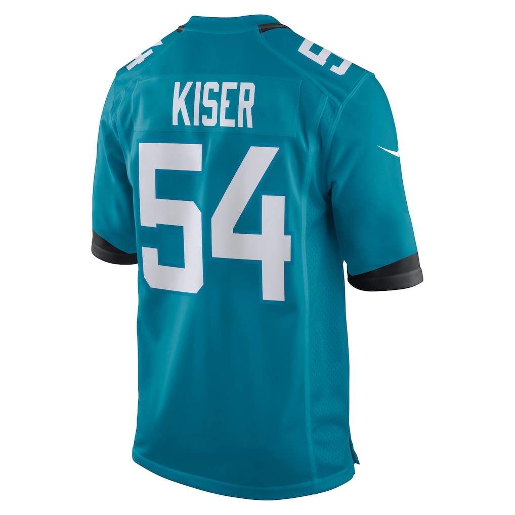 Davalo J.Jaguars #54 Jack Kiser Teal Team Game Jersey