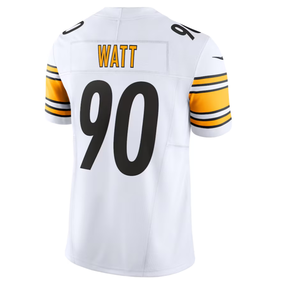 Davalo #90 T.J. Watt Player P.Steelers White Vapor F.U.S.E. Limited Stitched Jersey