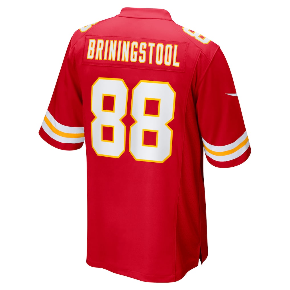 Davalo KC.Chiefs #88 Jake Briningstool Red Team Game Jersey
