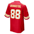 Davalo KC.Chiefs #88 Jake Briningstool Red Team Game Jersey
