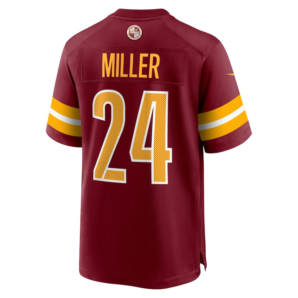 Davalo W.Commanders #24 Von Miller Burgundy Team Game Jersey