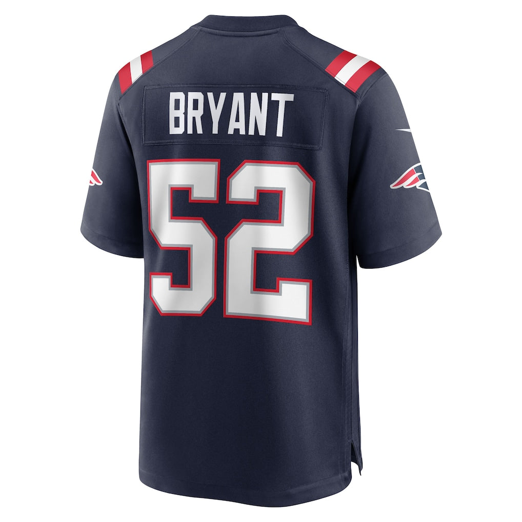 Davalo NE.Patriots #52 Marcus Bryant Navy Team Game Jersey