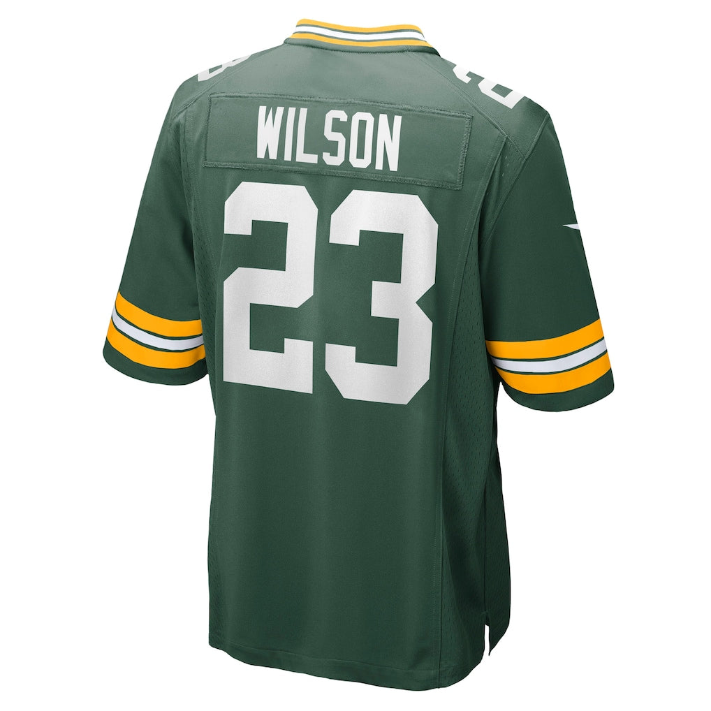 Davalo GB.Packers #23 Emanuel Wilson Green Team Game Jersey