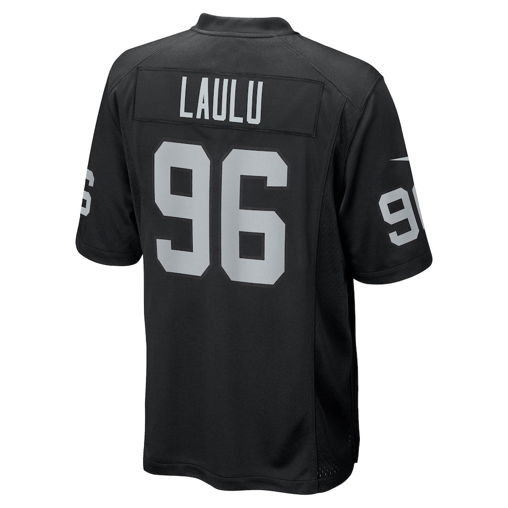 Davalo LV.Raiders #96 Jonah Laulu Black Team Game Jersey