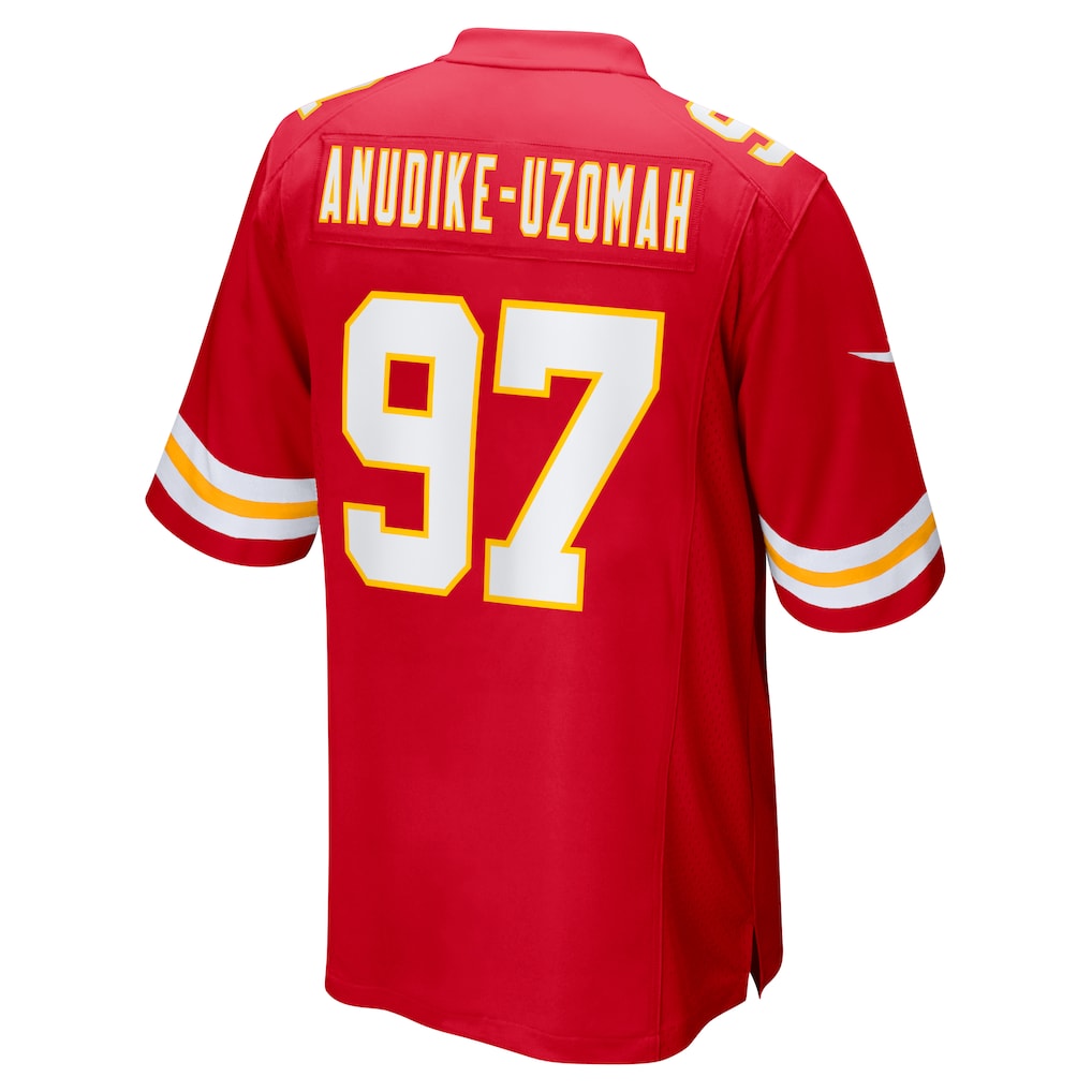Davalo KC.Chiefs #97 Felix Anudike-Uzomah Red Game Jersey