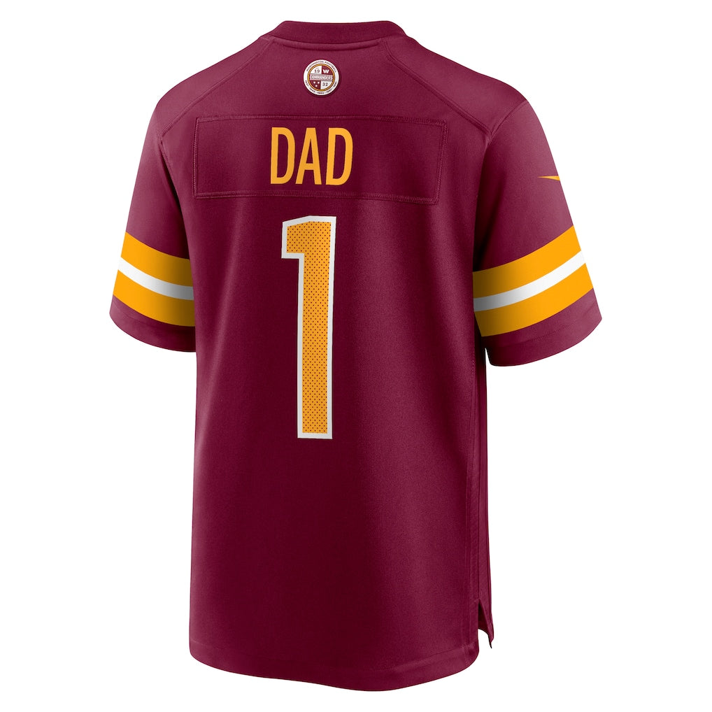 Davalo W.Commanders #1 Dad Burgundy Game Jersey