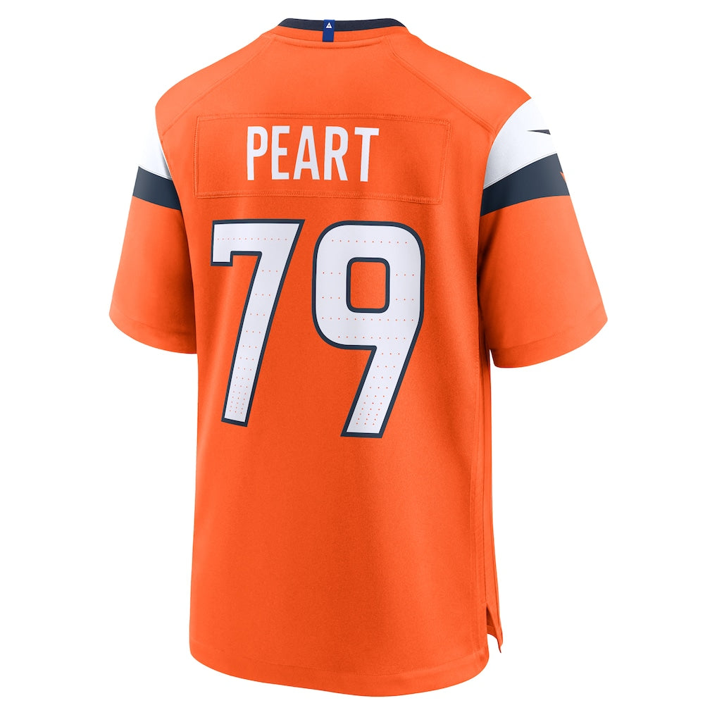 Davalo D.Broncos #79 Matt Peart Orange Team Game Jersey