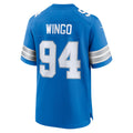 Davalo D.Lions #94 Mekhi Wingo Blue Team Game Jersey