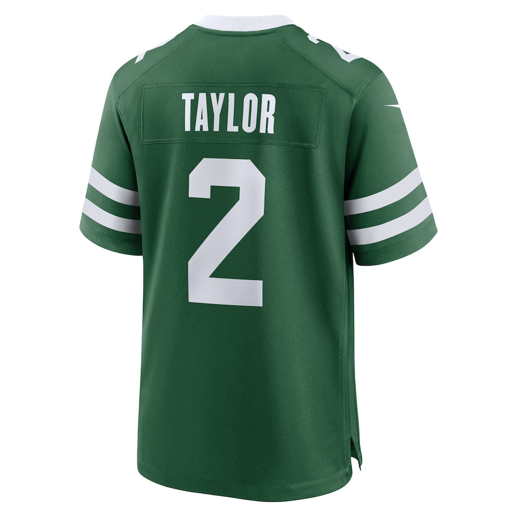 Davalo NY.Jets #2 Tyrod Taylor Legacy Green Team Game Jersey