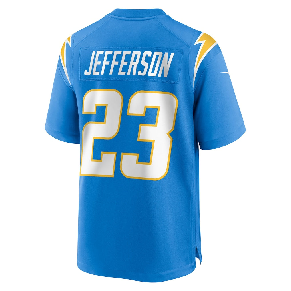 Davalo LA.Chargers #23 Tony Jefferson Powder Blue Team Game Jersey