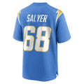 Davalo LA.Chargers #68 Jamaree Salyer Powder Blue Player Game Jersey