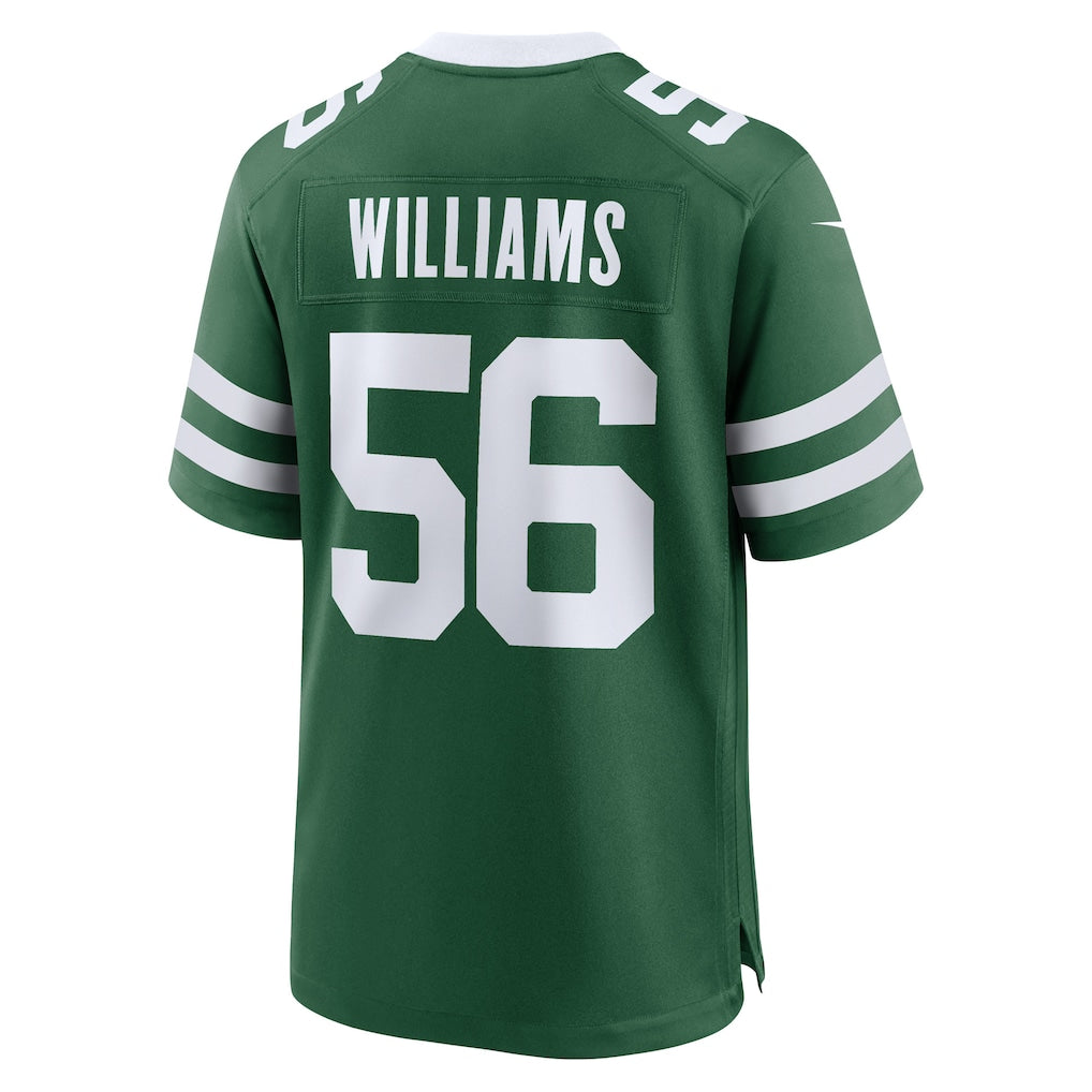 Davalo NY.Jets #56 Quincy Williams Legacy Green Game Player Jersey