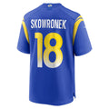 Davalo LA.Rams #18 Ben Skowronek Royal Game Jersey