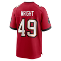 Davalo TB.Buccaneers #49 Owen Wright Red Team Game Jersey