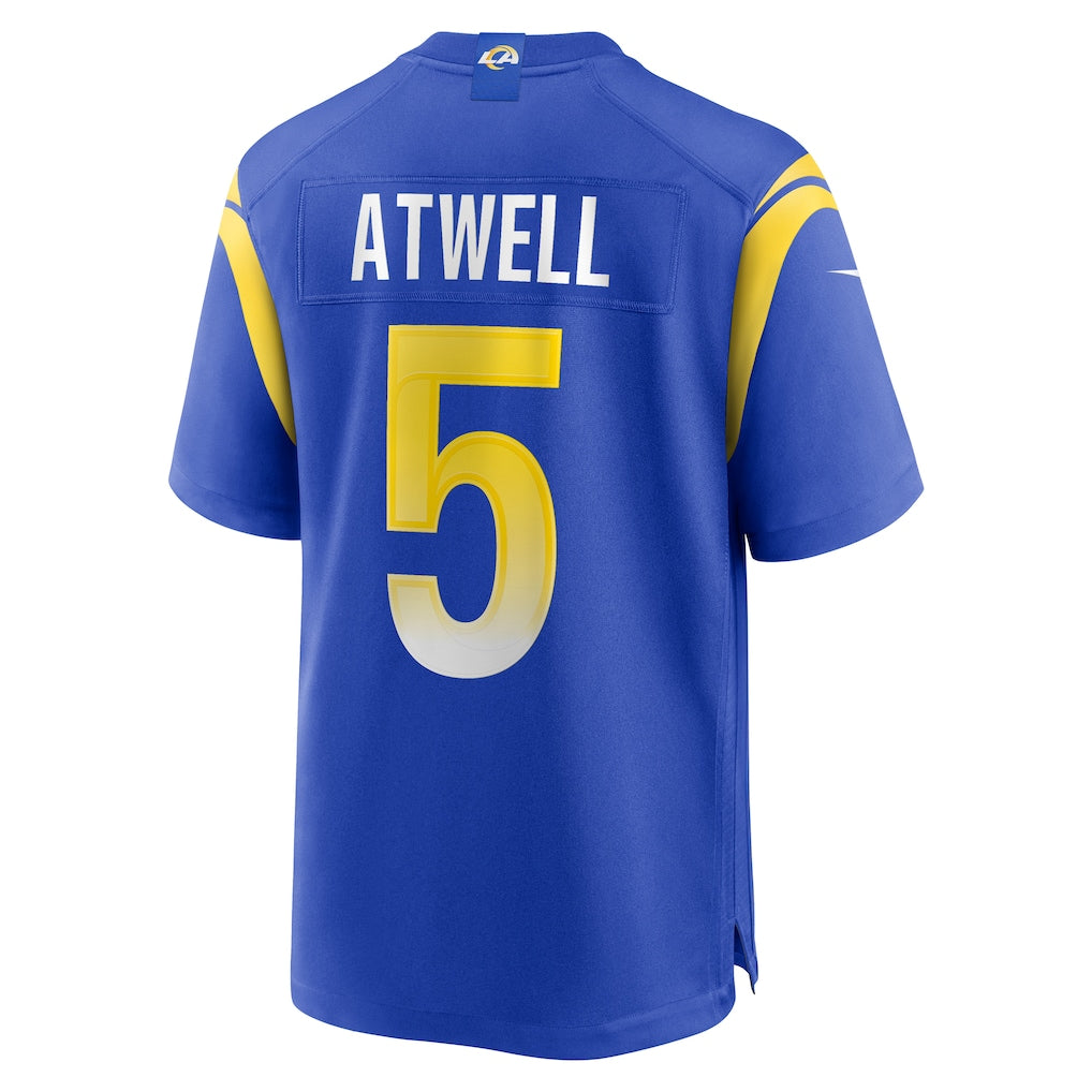 Davalo LA.Rams #5 Tutu Atwell Royal Home Game Jersey