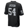 Davalo LV.Raiders #54 Brennan Jackson Black Team Game Jersey