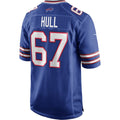 Davalo B.Bills #67 Kent Hull Royal Game Retired Player Jersey