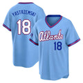 Davalo A.Braves #18 Mike Yastrzemski player Blue Limited Powder 2026 City Connect Stadium Stitched Jerseys