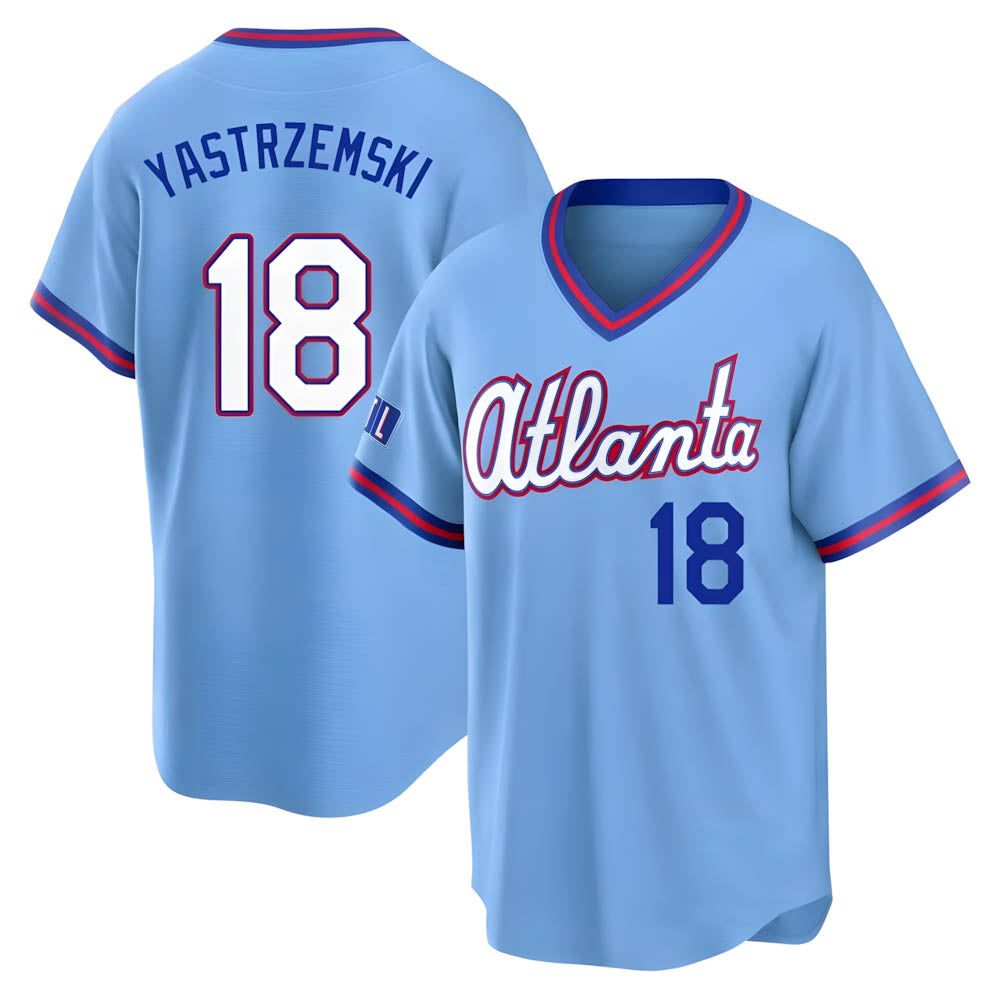 Davalo A.Braves #18 Mike Yastrzemski player Blue Limited Powder 2026 City Connect Stadium Stitched Jerseys