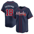 Davalo A.Braves #18 Mike Yastrzemski player Navy Limited Alternate Stitched Jerseys