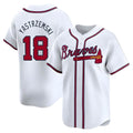 Davalo A.Braves #18 Mike Yastrzemski player White Limited Home Stitched Jerseys