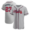 Davalo A.Braves #23 Michael Harris II player Gray Authentic Road Stitched Jerseys
