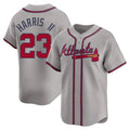 Davalo A.Braves #23 Michael Harris II player Gray Limited Away Stitched Jerseys