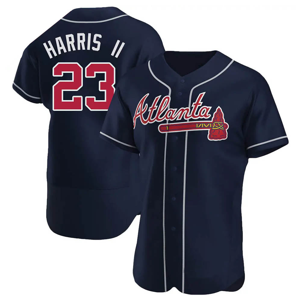 Davalo A.Braves #23 Michael Harris II player Navy Authentic Alternate Stitched Jerseys