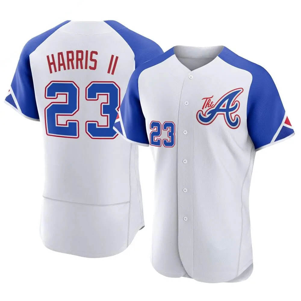 Davalo A.Braves #23 Michael Harris II player White Authentic City Connect Stitched Jerseys
