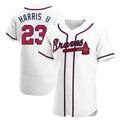 Davalo A.Braves #23 Michael Harris II player White Authentic Home Stitched Jerseys