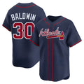 Davalo A.Braves #30 Drake Baldwin player Navy Limited Alternate Stitched Jerseys