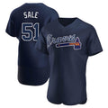 Davalo A.Braves #51 Chris Sale Player Navy Alternate Team Stitched Jerseys