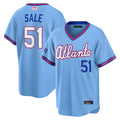 Davalo A.Braves #51 Chris Sale Player Powder Blue 2026 City Connect T shirt Stitched Jerseys