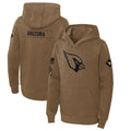 Davalo A.Cardinals Brown Salute To Service Limited Hoodies Blank Player Stitched Jerseys