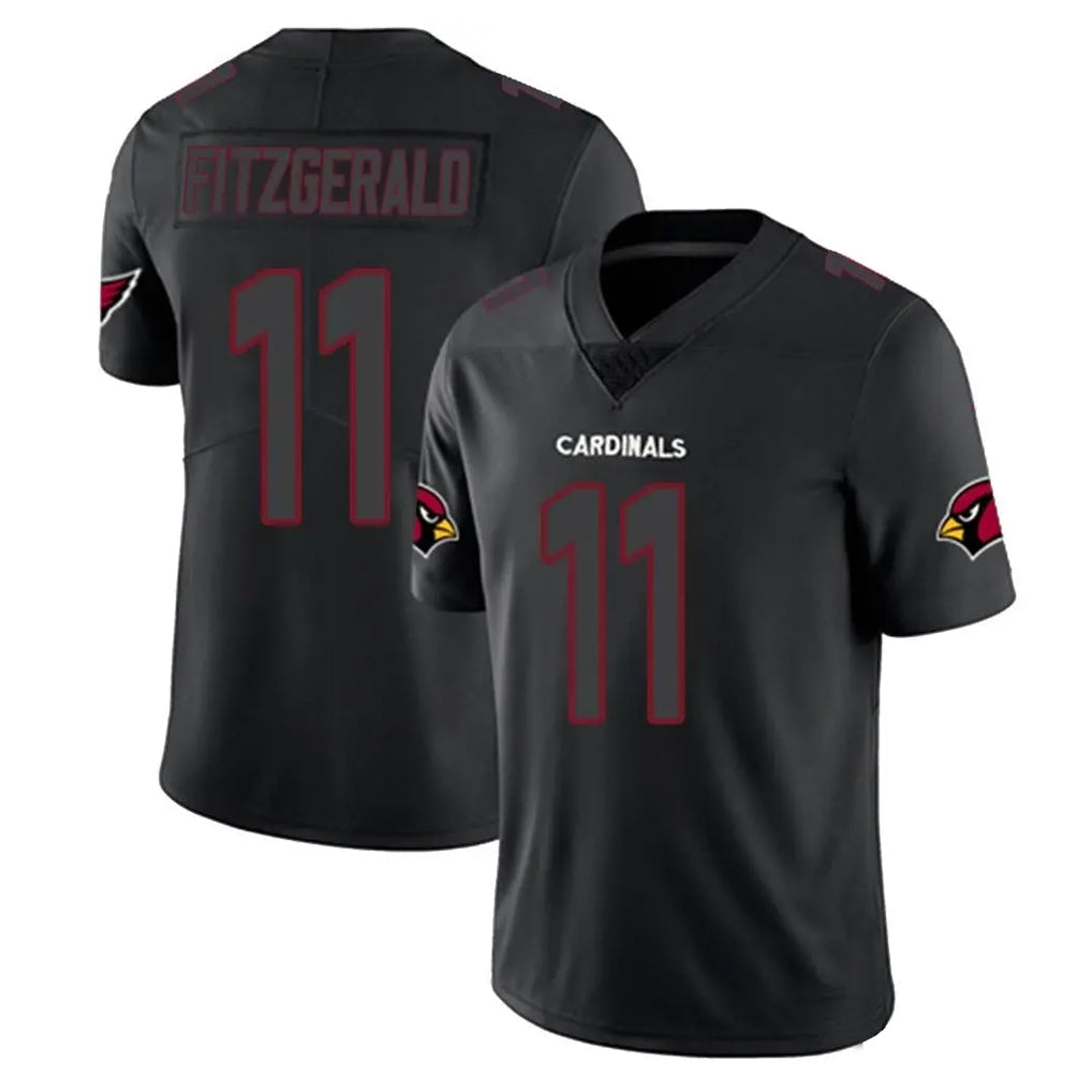 Davalo A.Cardinals #11 Larry Fitzgerald Player Black Impact Limited Home Game Stitched Jerseys