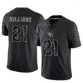 Davalo A.Cardinals #21 Garrett Williams Player Black RFLCTV Limited Stitched Jerseys