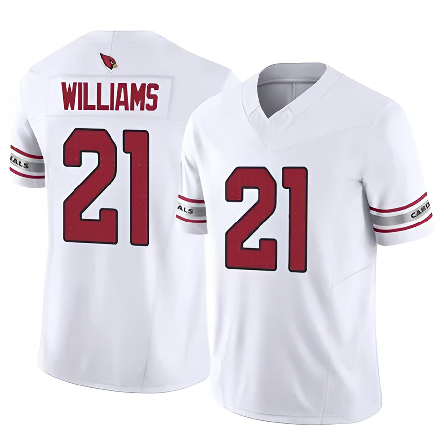 Davalo A.Cardinals #21 Garrett Williams Player White Game Home Stitched Jerseys