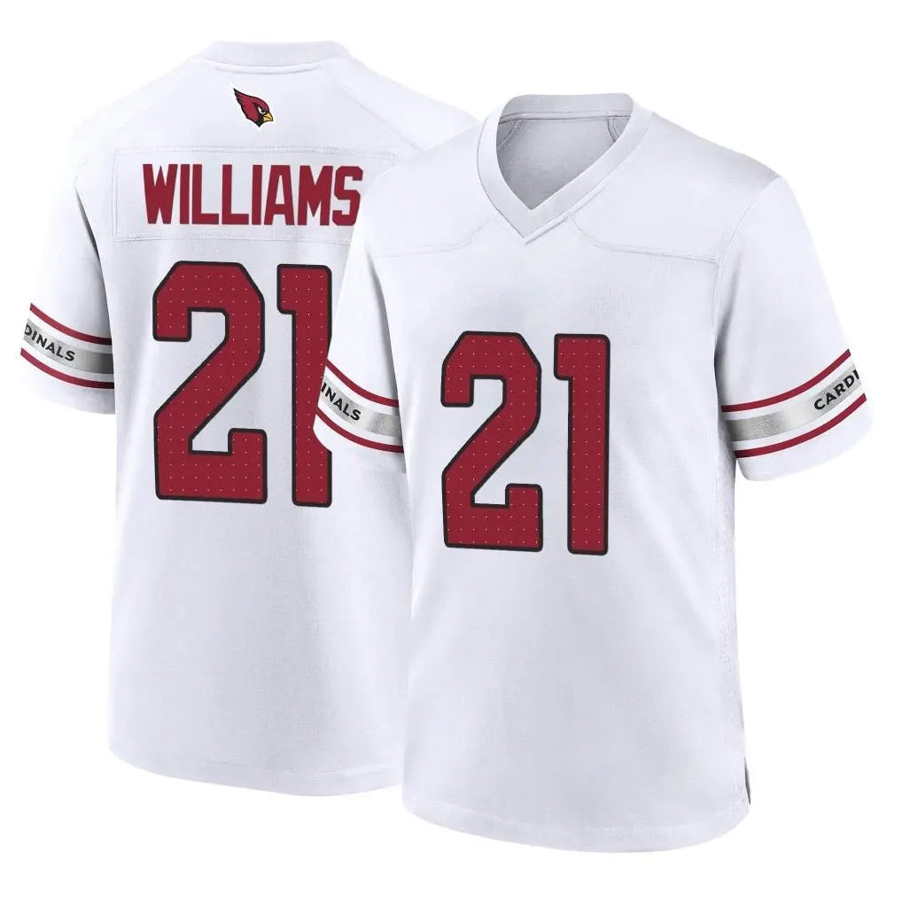 Davalo A.Cardinals #21 Garrett Williams Player White Home Game Stitched Jerseys