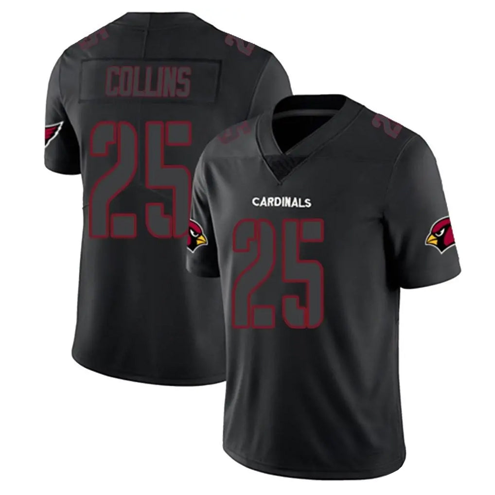 Davalo A.Cardinals #25 Zaven Collins Player Black Impact Limited Home Game Stitched Jerseys