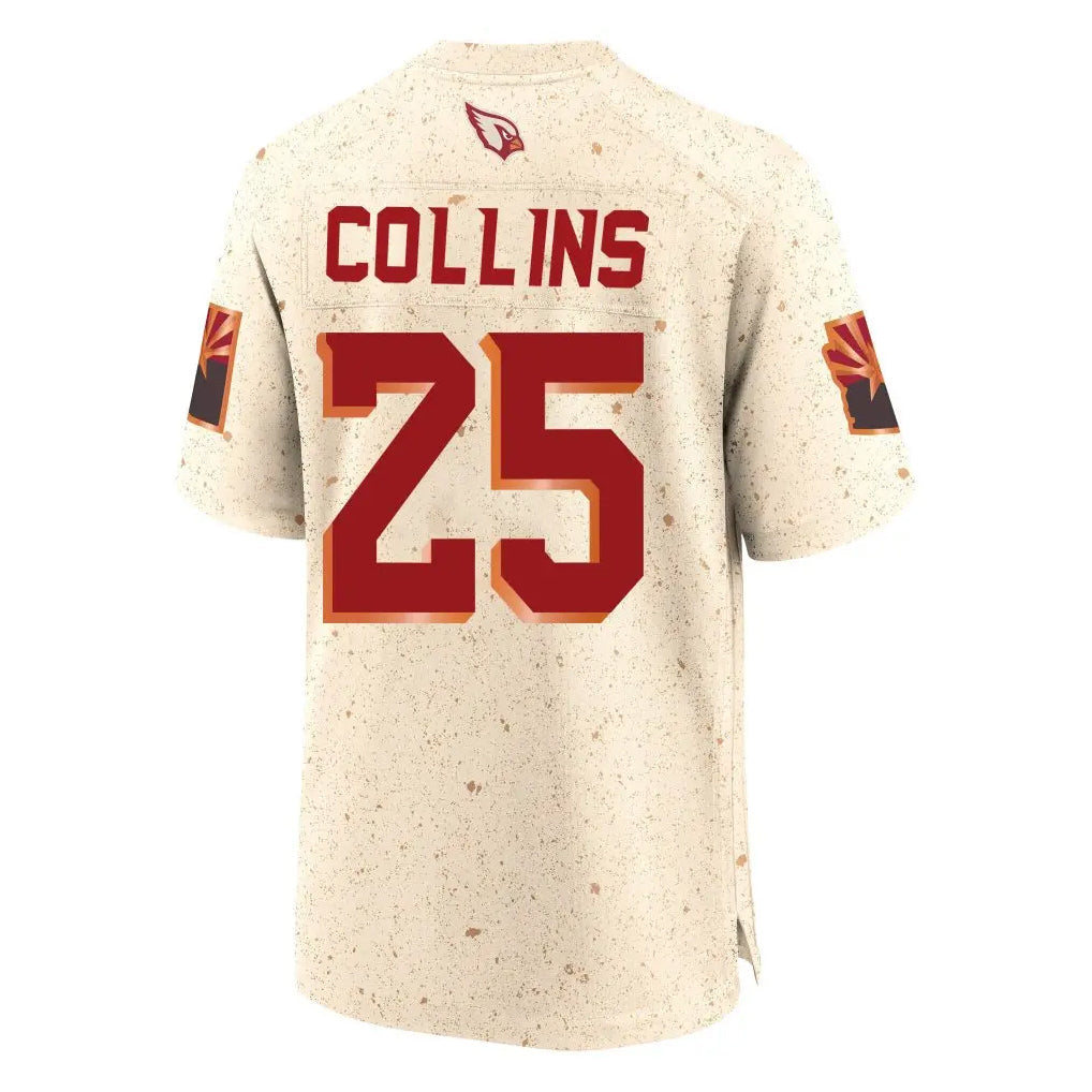 Davalo A.Cardinals #25 Zaven Collins Player Cream Rivalries Collection Game Stitched Jerseys