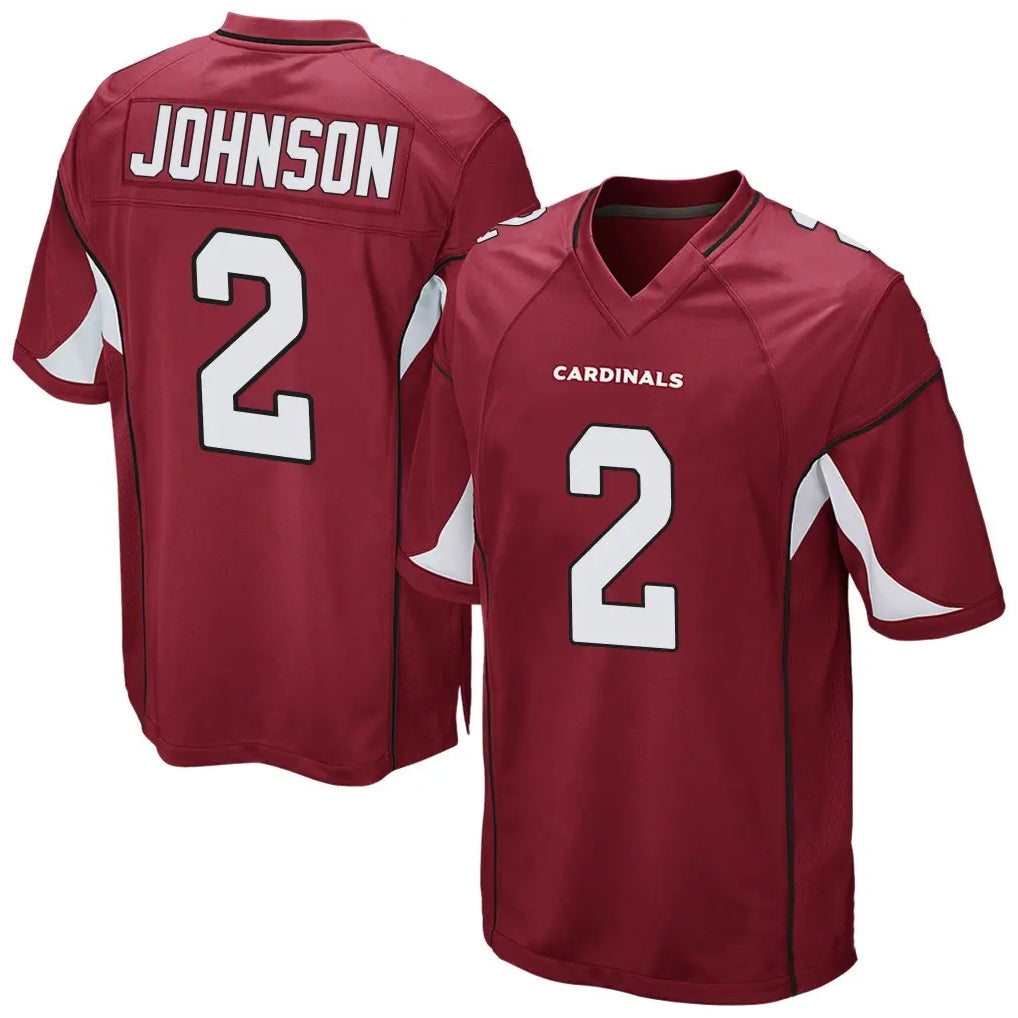 Davalo A.Cardinals #2 Will Johnson Player Cardinal Home Game Stitched Jerseys