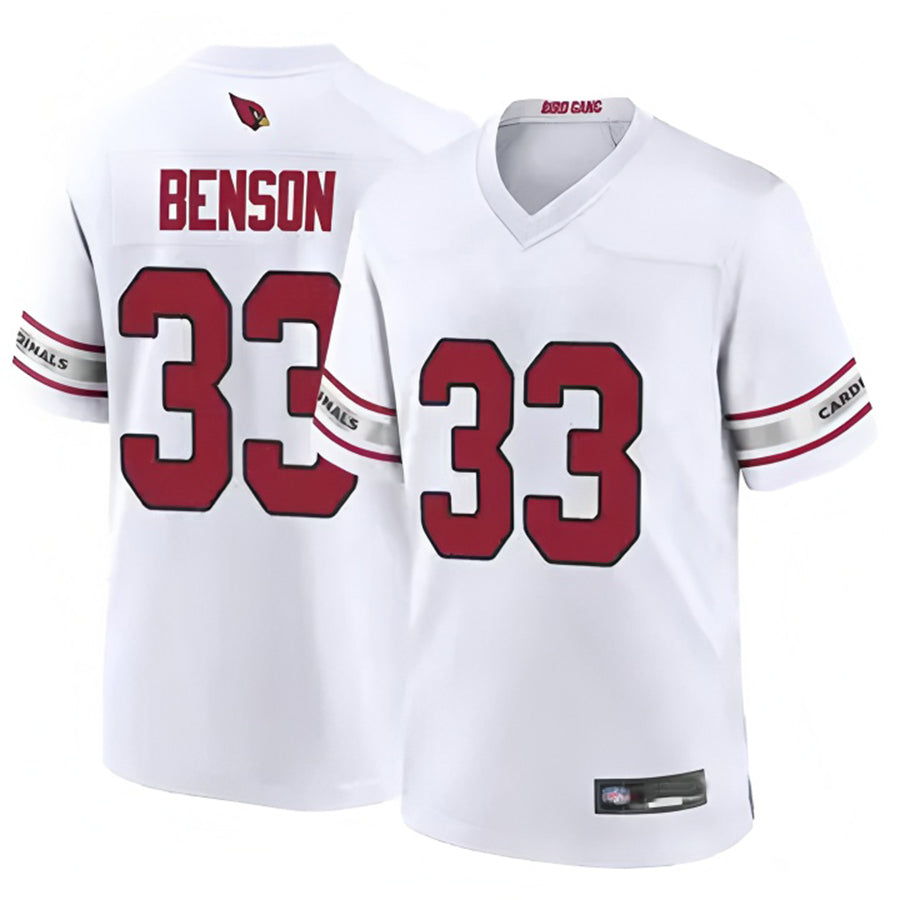 Davalo A.Cardinals #33 Trey Benson Player White Game Home Stitched Jerseys