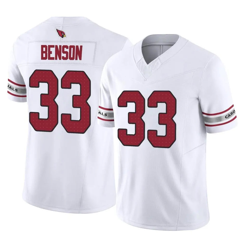 Davalo A.Cardinals #33 Trey Benson Player White Vapor F.U.S.E. Limited Home Game Stitched Jerseys