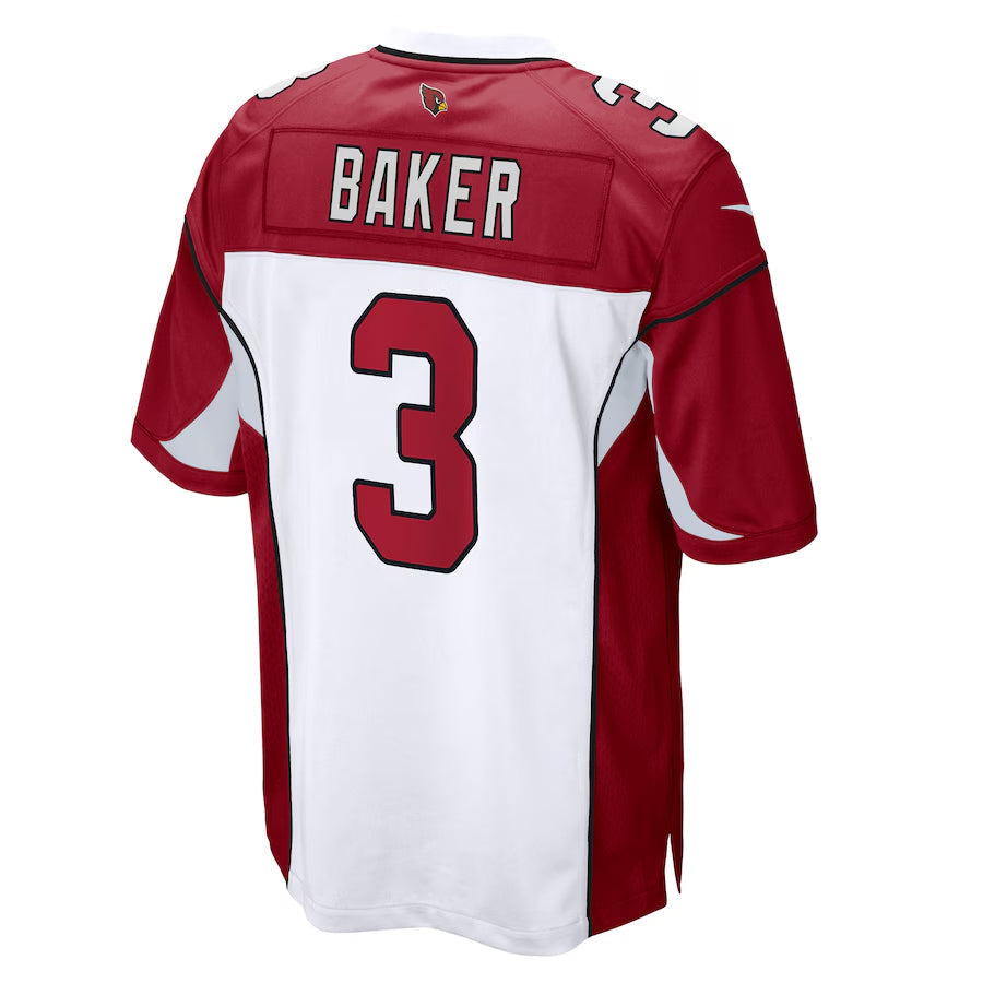 Davalo A.Cardinals #3 Budda Baker Player White-Red Home Game Stitched  Jerseys