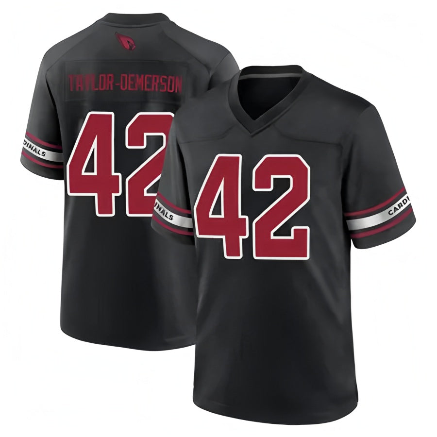 Davalo A.Cardinals #42 Dadrion Taylor-Demerson Player Black Home Game Stitched Jerseys