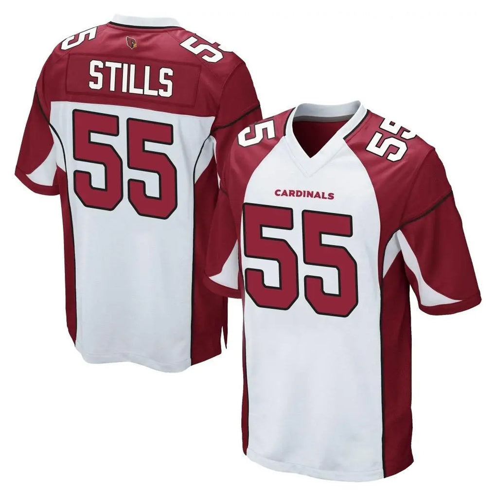 Davalo A.Cardinals #55 Dante Stills Player White Cardinal Home Game Stitched Jerseys