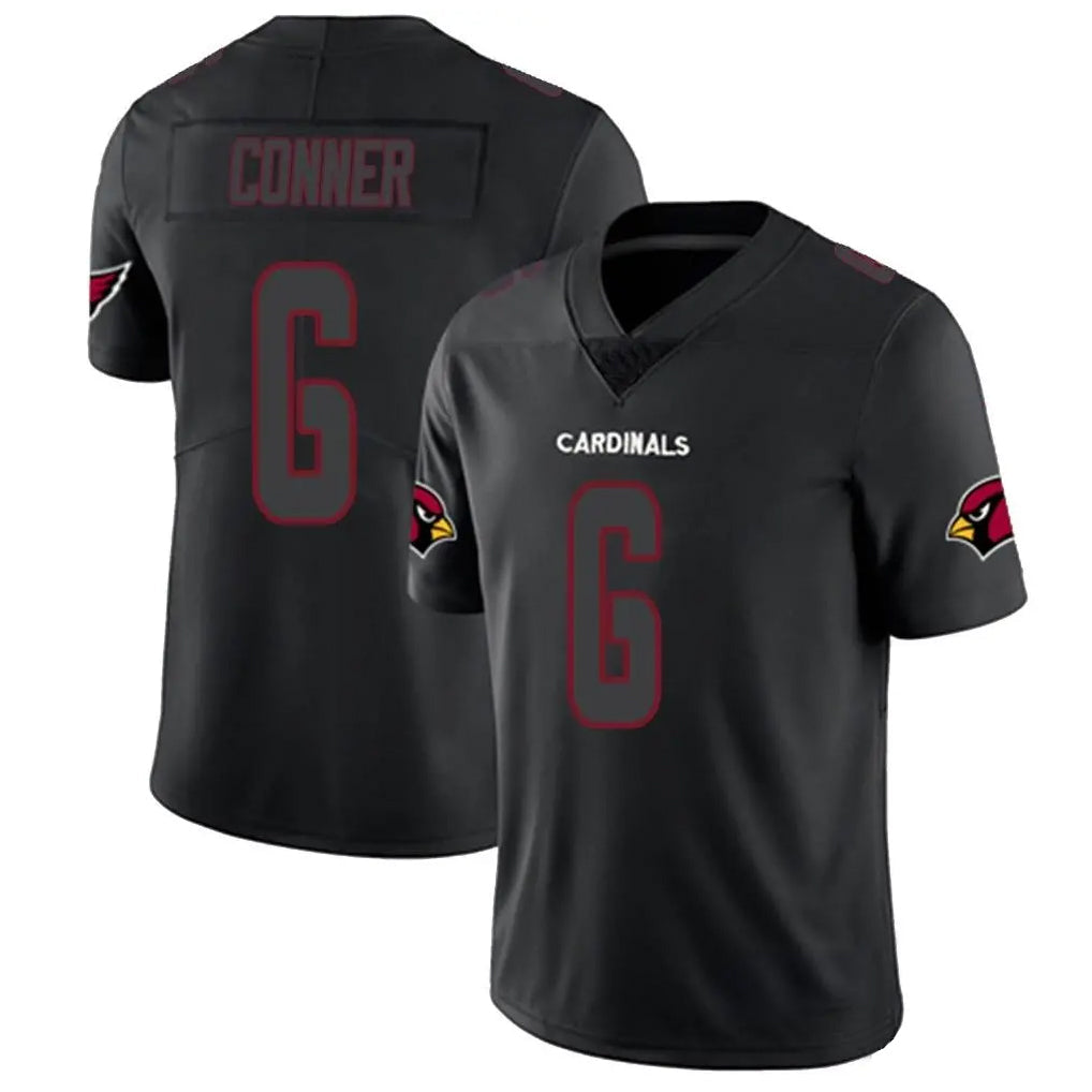 Davalo A.Cardinals #6 James Conner Player Black Impact Limited Home Game Stitched Jerseys